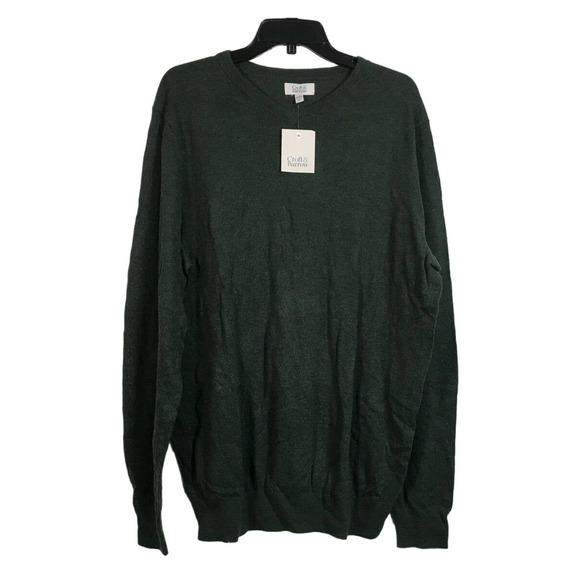 Croft & Barrow Easy Care Long Sleeve Knit V-Neck Sweater, Men's Size XLT - Green - Picture 1 of 8